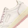 GOLF LOW SNEAKER AUS WEISSEM UND KORALLENROTEM LEDER GOLF LOW SNEAKER AUS WEISSEM UND KORALLENROTEM LEDER