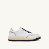 GOLF LOW SNEAKER AUS WEISSEM UND MARINEBLAUEM LEDER GOLF LOW SNEAKER AUS WEISSEM UND MARINEBLAUEM LEDER