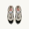 HYPERWAY SNEAKER AUS SCHWARZ-SILBER LAMINIERTEM LEDER UND MESH HYPERWAY SNEAKER AUS SCHWARZ-SILBER LAMINIERTEM LEDER UND MESH
