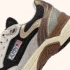 HYPERWAY SNEAKER AUS SCHWARZ-SILBER LAMINIERTEM LEDER UND MESH HYPERWAY SNEAKER AUS SCHWARZ-SILBER LAMINIERTEM LEDER UND MESH