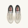 HYPERWAY SNEAKER AUS WEISSEM UND ROSA MESH UND WILDLEDER