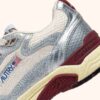 HYPERWAY SNEAKER AUS WEISSEM UND SILBERFARBENEM LAMINIERTEM LEDER UND MESH HYPERWAY SNEAKER AUS WEISSEM UND SILBERFARBENEM LAMINIERTEM LEDER UND MESH