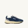 HYPERWAY SNEAKER IN ENSIGN BLAU UND SILBERTON WILDLEDER UND MESH