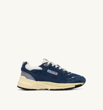 HYPERWAY SNEAKER IN ENSIGN BLAU UND SILBERTON WILDLEDER UND MESH