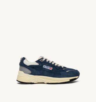 HYPERWAY SNEAKER IN ENSIGN BLAU UND SILBERTON WILDLEDER UND MESH