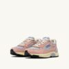 HYPERWAY SNEAKER IN PULVERROSA UND SILBERFARBENEM WILDLEDER UND MESH