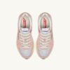 HYPERWAY SNEAKER IN PULVERROSA UND SILBERFARBENEM WILDLEDER UND MESH