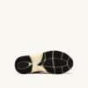 HYPERWAY SNEAKER IN SANDBRAUN UND SILBERFARBENEM WILDLEDER UND MESH