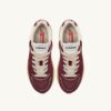 HYPERWAY SNEAKER IN WEINROT UND SILBERNEM MESH UND WILDLEDER HYPERWAY SNEAKER IN WEINROT UND SILBERNEM MESH UND WILDLEDER
