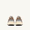 HYPERWAY SNEAKER IN ZIGARRE UND SILBER MESH UND WILDLEDER
