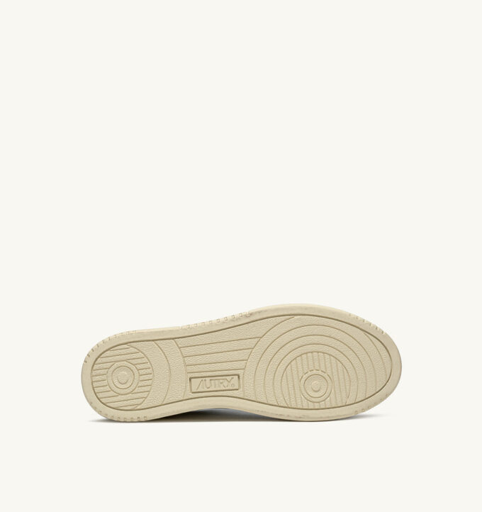 KÖRBE MEDAILLENGEWINNER LOW EN CUIR BLANCET ROUGE ET DAIM BEIGE
