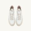 KÖRBE MEDAILLENGEWINNER LOW EN CUIR BLANCET ROUGE ET DAIM BEIGE