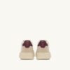 KÖRBE-MEDAILLENGEWINNER LOW EN DAIM UND CUIR BLANC ET BURGUNDY KÖRBE-MEDAILLENGEWINNER LOW EN DAIM UND CUIR BLANC ET BURGUNDY