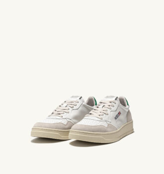 KÖRBE MEDALIST LOW EN CUIR BLANC UND AMAZON UND DAIM BEIGE