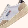 KÖRBE MEDALIST LOW EN CUIR BLANC UND NOIR ET DAIM BEIGE KÖRBE MEDALIST LOW EN CUIR BLANC UND NOIR ET DAIM BEIGE