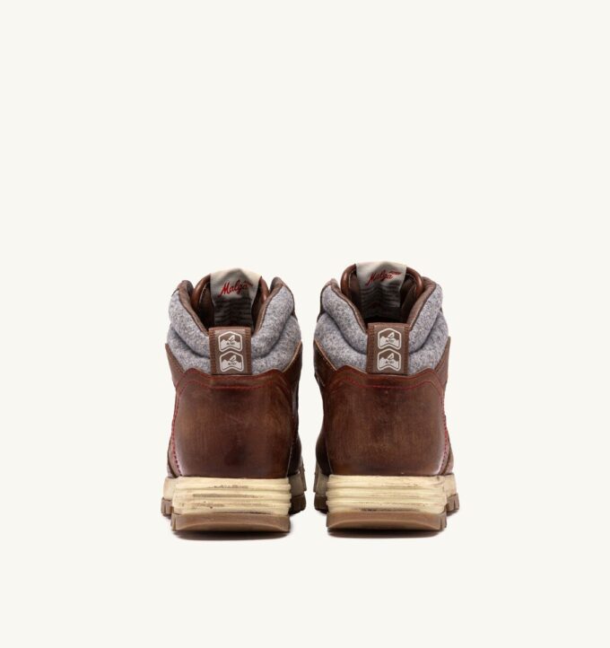 MALGA STIEFEL AUS LEDER, FARBE NATURLEDER UND GRAU MALGA STIEFEL AUS LEDER, FARBE NATURLEDER UND GRAU