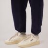 MED-WAY SNEAKER AUS LEDER IN DEN FARBEN MARSHMALLOW UND SILBER