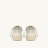 MED-WAY SNEAKER AUS LEDER IN DEN FARBEN MARSHMALLOW UND SILBER