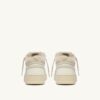 MED-WAY SNEAKER AUS LEDER UND LAMMFELL IN DEN FARBEN WEISS UND MARSHMALLOW