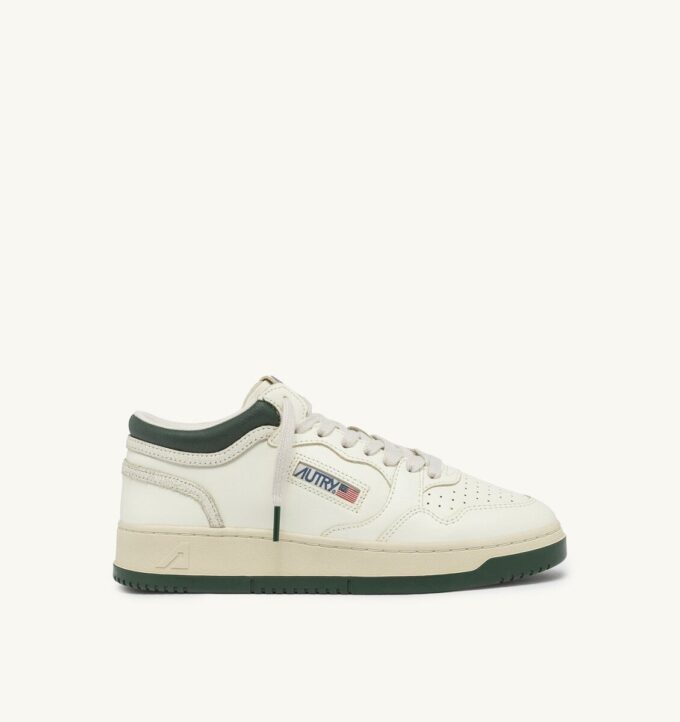 MED-WAY SNEAKER IN LEDER, FARBE MARSHMALLOW UND MOUNTAIN