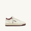 MED-WAY SNEAKER IN LEDER, FARBE MARSHMALLOW UND SYRAH