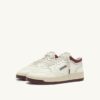 MED-WAY SNEAKER IN LEDER, FARBE MARSHMALLOW UND SYRAH