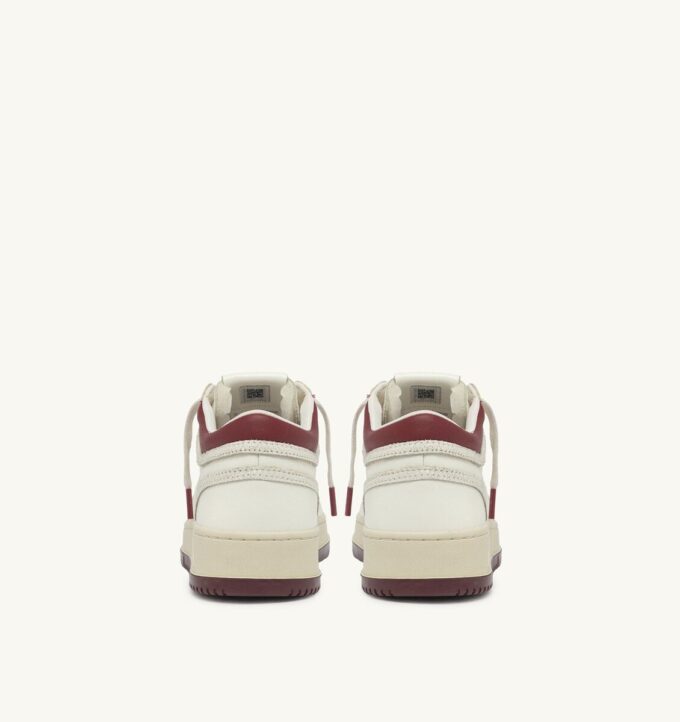 MED-WAY SNEAKER IN LEDER, FARBE MARSHMALLOW UND SYRAH