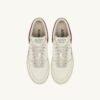 MED-WAY SNEAKER IN LEDER, FARBE MARSHMALLOW UND SYRAH