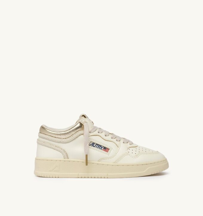 MED-WAY SNEAKER IN LEDERFARBE MARSHMALLOW UND PLATIN MED-WAY SNEAKER IN LEDERFARBE MARSHMALLOW UND PLATIN