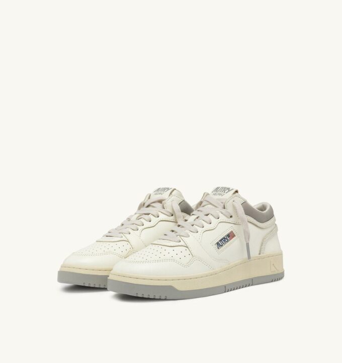 MED-WAY SNEAKER IN LEDERFARBE MARSHMALLOW UND VAPOR