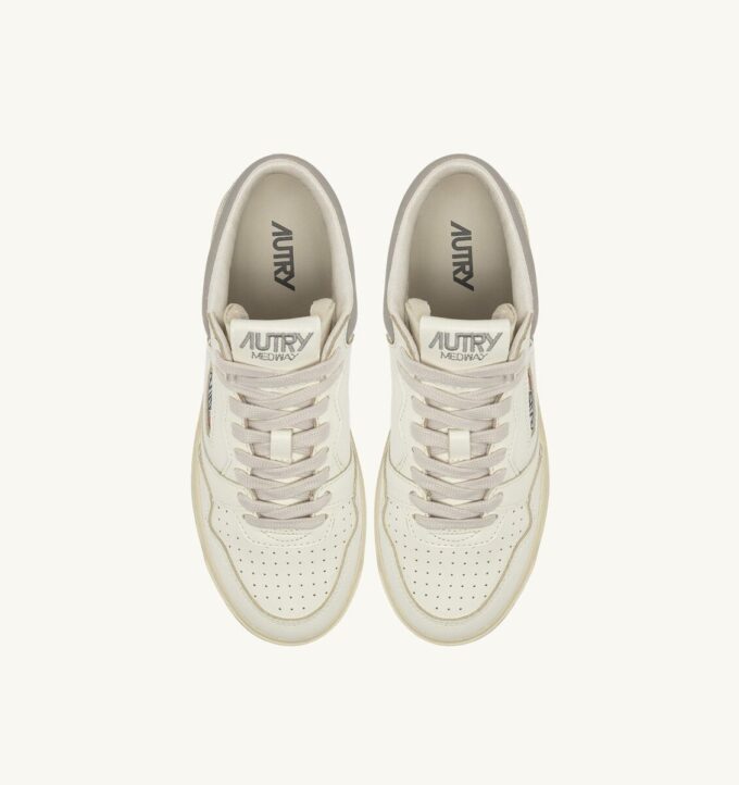 MED-WAY SNEAKER IN LEDERFARBE MARSHMALLOW UND VAPOR