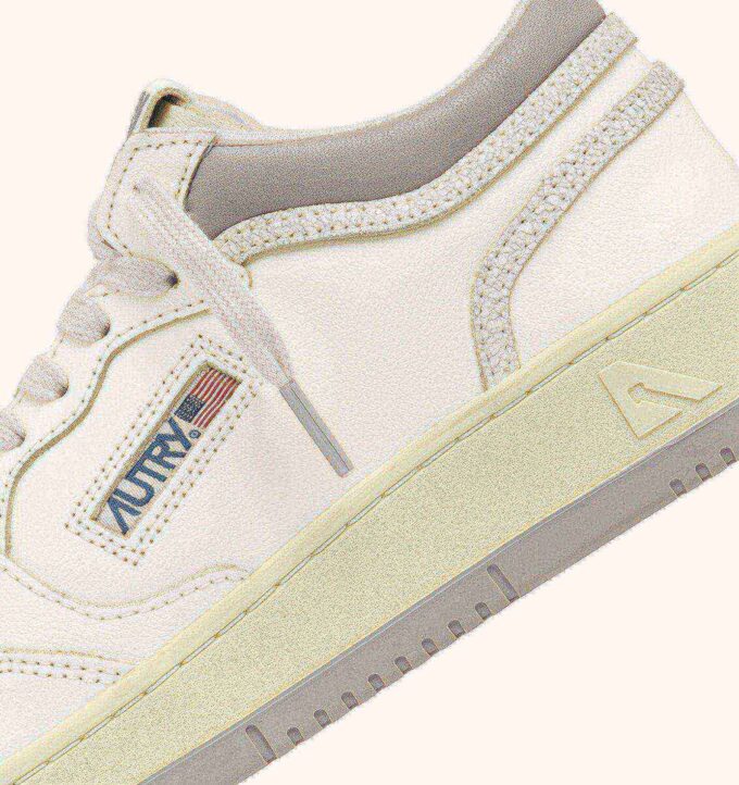 MED-WAY SNEAKER IN LEDERFARBE MARSHMALLOW UND VAPOR