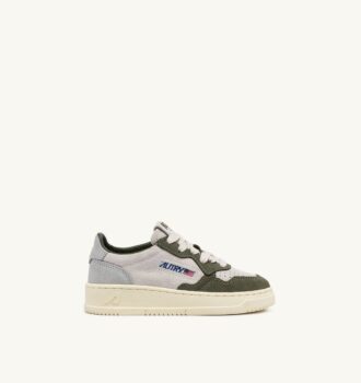 MEDALIST KIDS LOW SNEAKER IN SCHIO GREEN UND LOFT GRAY IN SUEDE