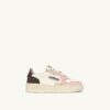 MEDALIST KIDS LOW SNEAKERS IN WEISSEM, BRAUNEM UND ROSA LEDER MEDALIST KIDS LOW SNEAKERS IN WEISSEM, BRAUNEM UND ROSA LEDER