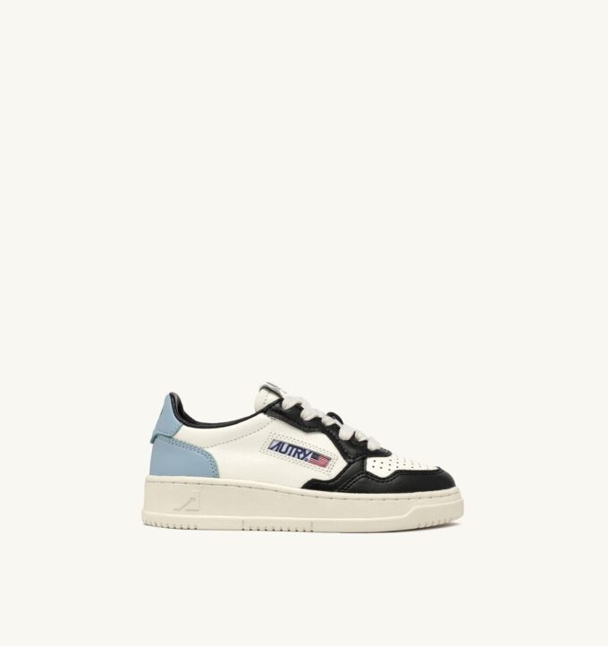 MEDALIST KIDS LOW SNEAKERS IN WEISSEM, SCHWARZEM UND BLAUEM LEDER MEDALIST KIDS LOW SNEAKERS IN WEISSEM, SCHWARZEM UND BLAUEM LEDER