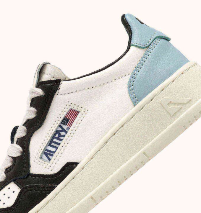 MEDALIST KIDS LOW SNEAKERS IN WEISSEM, SCHWARZEM UND BLAUEM LEDER MEDALIST KIDS LOW SNEAKERS IN WEISSEM, SCHWARZEM UND BLAUEM LEDER