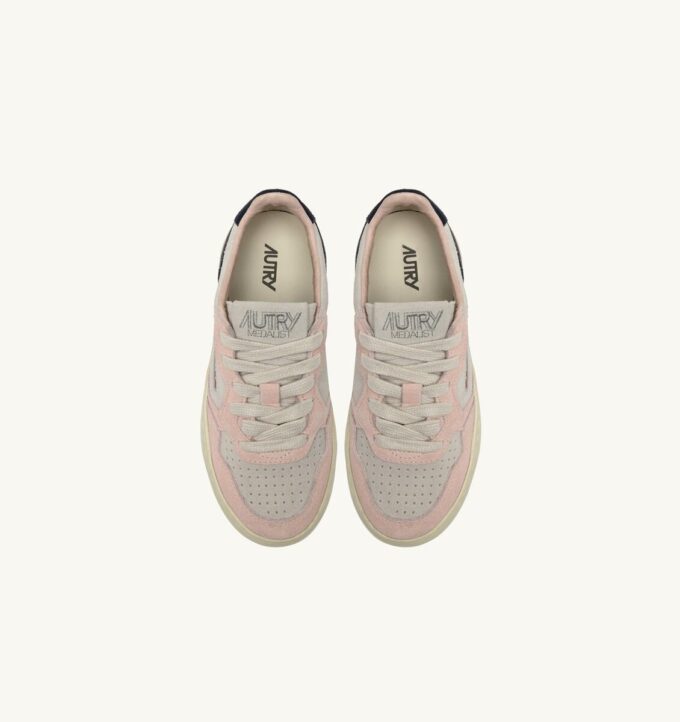 MEDALIST KIDS LOW SNEAKERS IN WILDLEDERFARBE ATLANTIC WHITE UND ROSEMARY MEDALIST KIDS LOW SNEAKERS IN WILDLEDERFARBE ATLANTIC WHITE UND ROSEMARY