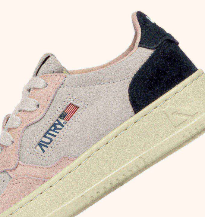 MEDALIST KIDS LOW SNEAKERS IN WILDLEDERFARBE ATLANTIC WHITE UND ROSEMARY MEDALIST KIDS LOW SNEAKERS IN WILDLEDERFARBE ATLANTIC WHITE UND ROSEMARY