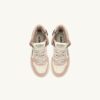 MEDALIST KIDS MID SNEAKER IN WEISSEM, BRAUNEM UND ROSA LEDER