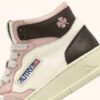 MEDALIST KIDS MID SNEAKER IN WEISSEM, BRAUNEM UND ROSA LEDER