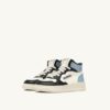 MEDALIST KIDS MID SNEAKER IN WEISSEM, SCHWARZEM UND BLAUEM LEDER