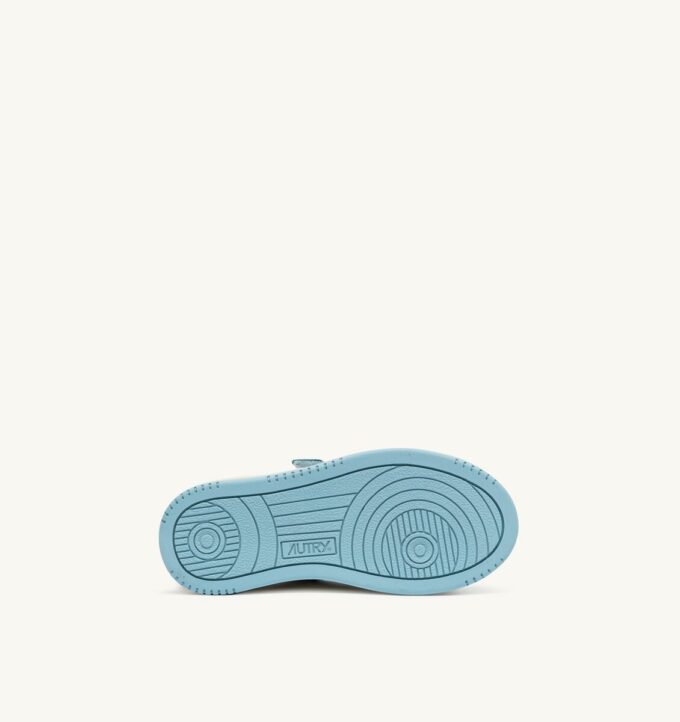 MEDALIST KIDSTRIPES LOW BICOLOR SNEAKERS IN WHITE AND ACQUATIC LEABER MEDALIST KIDSTRIPES LOW BICOLOR SNEAKERS IN WHITE AND ACQUATIC LEABER