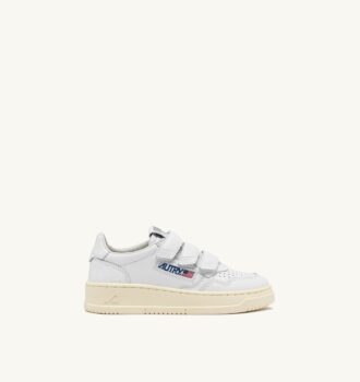 MEDALIST KIDSTRIPES LOW SNEAKERS AUS WEISSEM LEDER