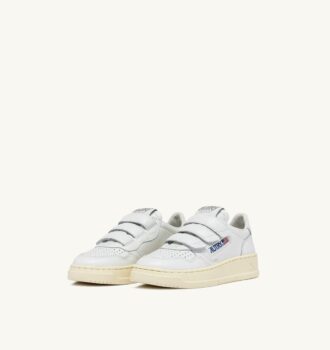 MEDALIST KIDSTRIPES LOW SNEAKERS AUS WEISSEM LEDER