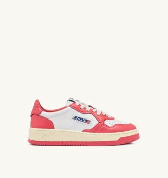 MEDALIST LOW BICOLOR SNEAKER IN WEISSEM UND TEAROSE LEDER
