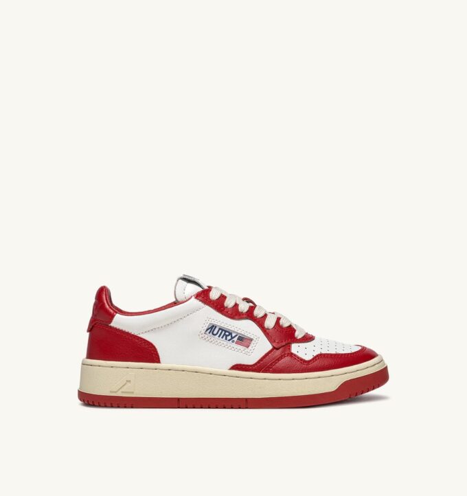 MEDALIST LOW BICOLOR SNEAKERS IN WEISSEM UND ROTEM LEDER MEDALIST LOW BICOLOR SNEAKERS IN WEISSEM UND ROTEM LEDER