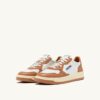 MEDALIST LOW BICOLOR SNEAKERS IN WEISSEM UND SAND STORM LEDER