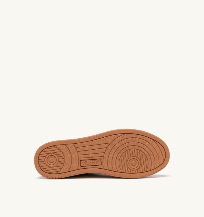 MEDALIST LOW BICOLOR SNEAKERS IN WEISSEM UND SAND STORM LEDER