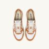MEDALIST LOW BICOLOR SNEAKERS IN WEISSEM UND SAND STORM LEDER