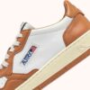 MEDALIST LOW BICOLOR SNEAKERS IN WEISSEM UND SAND STORM LEDER